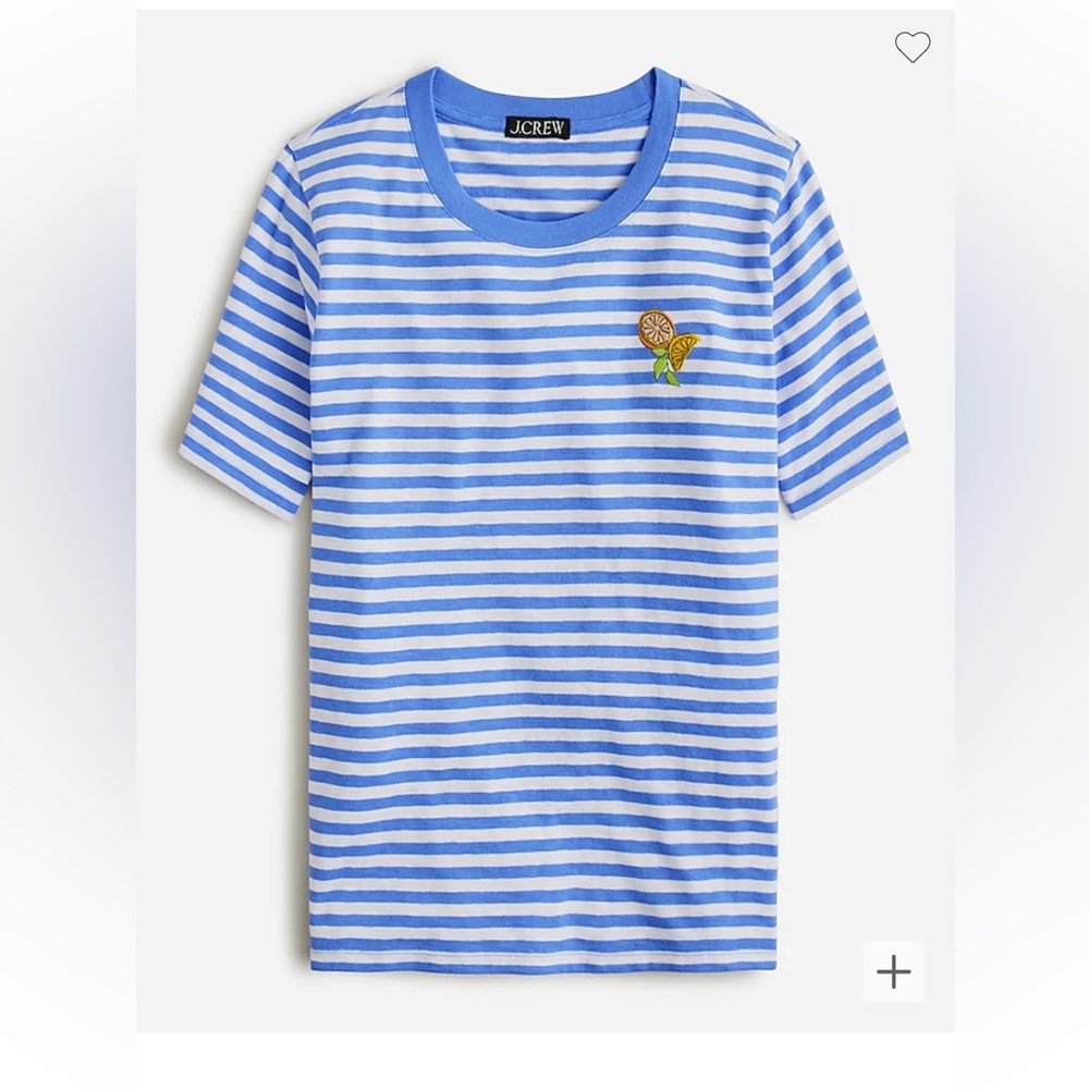 Jcrew Wide-sleeve lemon graphic T-shirt, NWT, size XL